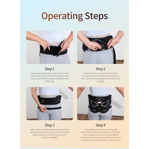 Wireless Fitness Fttocks Massage Patch Entraîneur de hanches Smart Fitness Équipement de massage fesses pour femmes équipement d'entraînement de