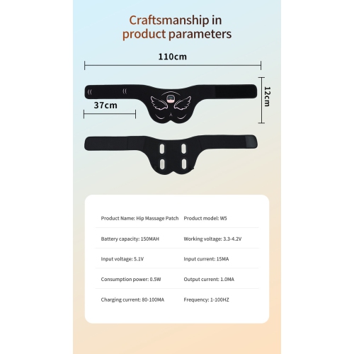Wireless Fitness Fttocks Massage Patch Entraîneur de hanches Smart Fitness Équipement de massage fesses pour femmes équipement d'entraînement de