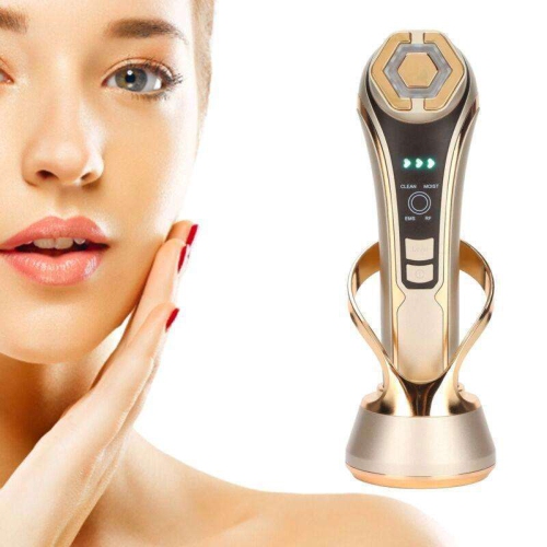 Radio Frequency Facial Machine with EMS - Anti-Aging Skin Tightening Rejuvenation Skin Care Eqipment for Wrinkles Lifting High Frequency Face Massager