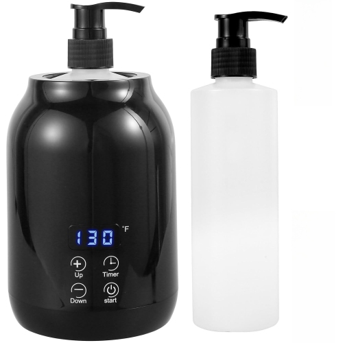 Massage Oil Warmer,Smart Touch Electric Lotion Warmer,Portable Massage Oil Warmer Bottle,Temperature Adjustable Cream Warmer for Home SPA Salon