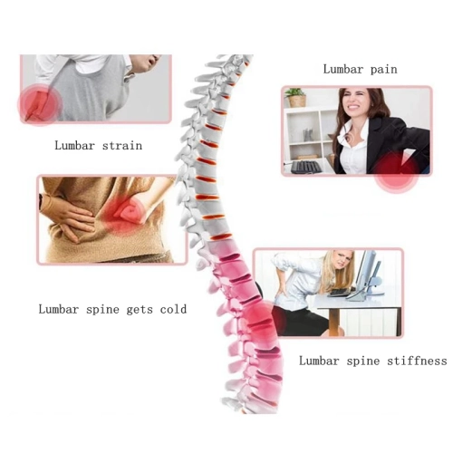 Ceinture chauffante TENS Heated Infrared Physiothérapie Massager de taille Massage lombaire Masseur de relaxation musculaire EMS