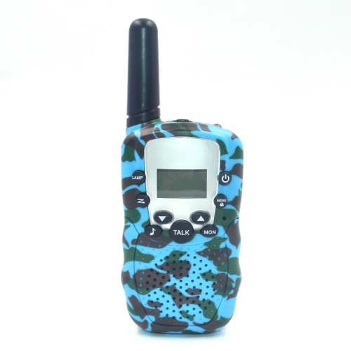 Wireless Walkie Talkie LCD Two-Way Radio 3km --Camo Blue