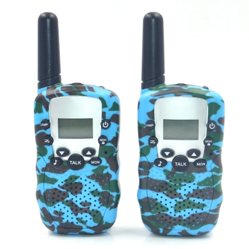 GREEN SCENIC  Wireless Walkie Talkie Lcd Two-Way Radio 3Km Camo (Pair) In Blue