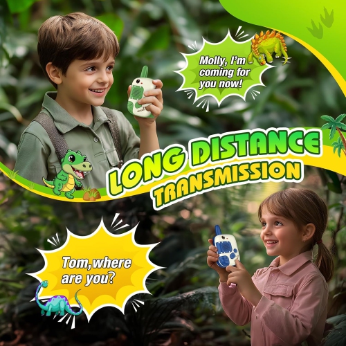 Kids Walkie Talkie Toys: Unicorn Toys 2 Pack Birthday Gift for Girls Ages 3-9, Clear Communication, Durable Design,Blue Green