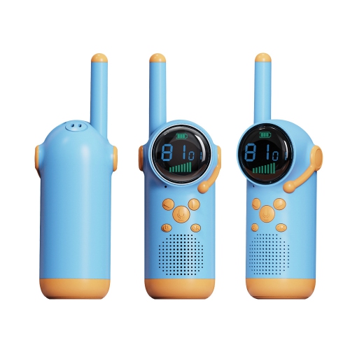 Walkie-talkie téléphone parent-enfant sans fil enfants jouet extérieur interactif/cadeau d'anniversaire bleu