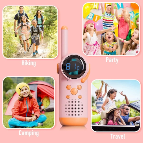 Walkie-talkie téléphone parent-enfant sans fil enfants jouet extérieur interactif/cadeau d'anniversaire bleu