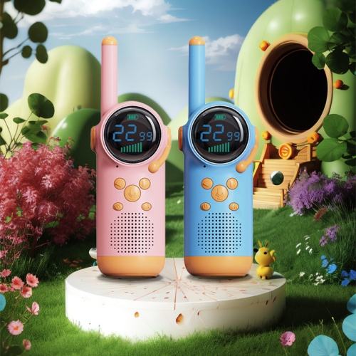 Walkie-talkie téléphone parent-enfant sans fil enfants jouet extérieur interactif/cadeau d'anniversaire rose