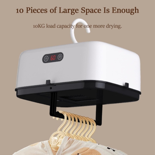 Sécheuse portative grande capacité – 3 modes, charge 10 kg, compacte et légère pour le voyage/le camping/les appartements avec fonction de