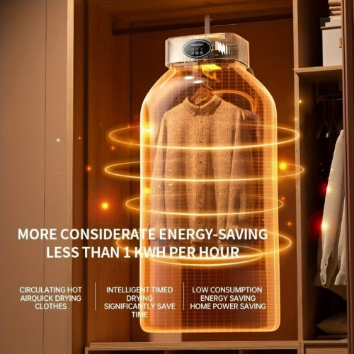 Mini sécheuse UV portative – Séchage rapide en 20 minutes, économie d'énergie et économie d'espace, convient aux appartements, aux dortoirs et aux