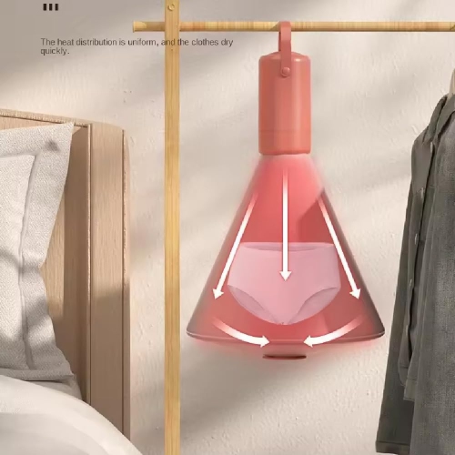 Sécheuse et chauffe-plats portatifs – Sécheuse compacte de voyage/maison avec tuyau télescopique pour les chaussures, la literie et les petits