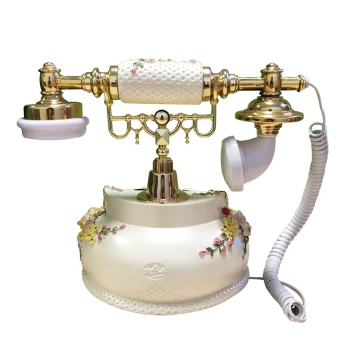 Office and home telephone fixed landline, European classical rural antique retro telephone