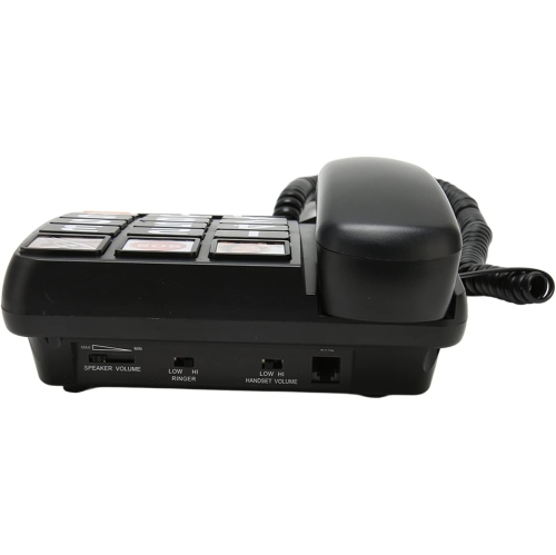 Large Landline telephone for Seniors, Corded Landline telephone, One-Touch Dialing, Hands-Free Phone for the Visually and Hearing Impaired, SOS Number