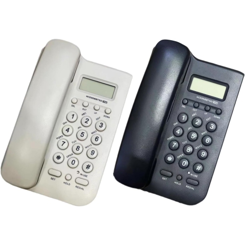 Corded telephone Desk Phone Landline Phone Caller ID Home Office Landline Phone Call Screen - Black