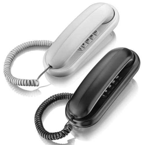 Wall-mounted corded telephone - landline telephone - for business or home, environmentally friendly and energy-saving, corded desk phone for home and
