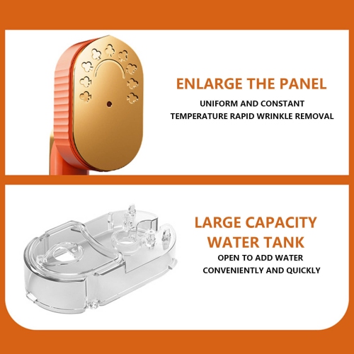 Powerful steam iron - instant heat, adjustable steam, fast wrinkle removal, non-stick soleplate, smooth ironing, suitable for all fabrics