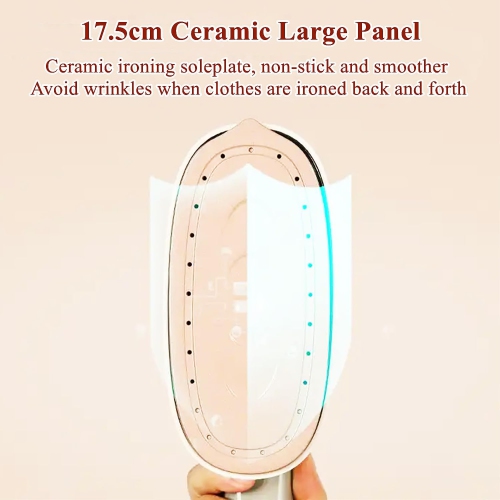 1200W Portable Steam Iron – 20s Heat-Up, 200mL Tank & Ceramic Panel for All Fabrics, Foldable Travel/Dorm Essential