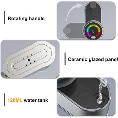 Smart Portable Iron - 6 Modes, LED Display, 120ml Water Tank, Compact and Portable, Suitable for Cotton/Silk/Wool Clothes, Suitable for Home/Travel