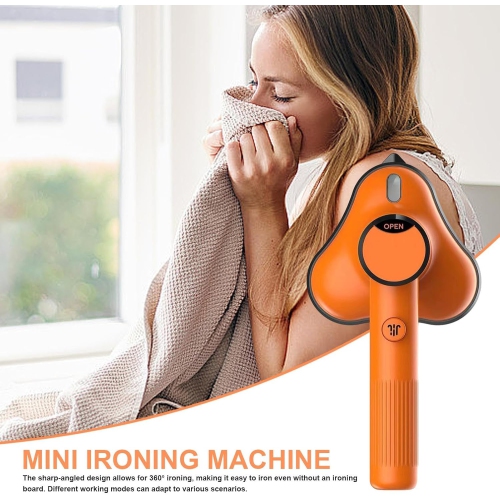 Portable Mini Iron – Fast Heating, Flexible Head & Compact for Travel/Home, Wrinkle-Free Clothes On-the-Go