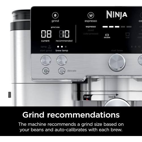 Remis à neuf - Machine à espresso de Ninja, série Luxe Café Premier, cafetière filtre et infusion à froid rapide, ES601C