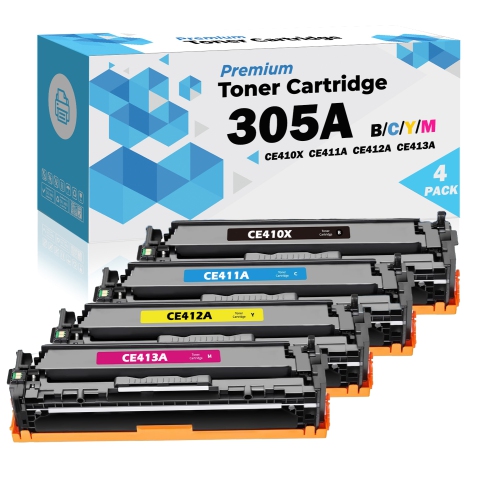 Ultra Toner® Compatible HP 305A 305X CE410X Toner Cartridge CE411A CE412A CE413A HP Laserjet Pro Color M351A MFP M375nw M451 M451dn M451dw M451nw MFP