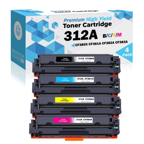 Ultra Toner® Compatible HP 312A 312X CF380X Toner Cartridge CF381A CF382A CF383A HP Color LaserJet Pro MFP M476dn M476dw M476nw