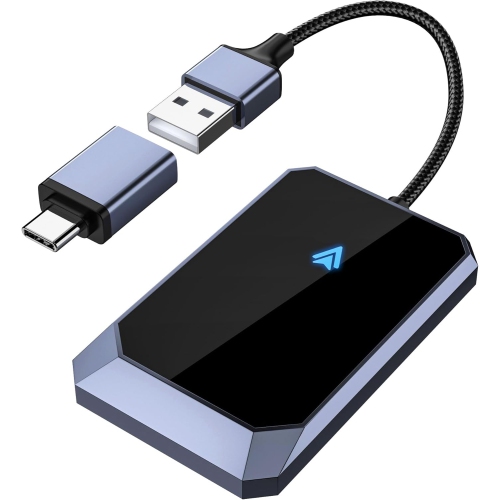 TERUNSOUL Android Auto Wireless Adapter for Wired Android Auto - Compatible with Android 10+ and Cars from 2015