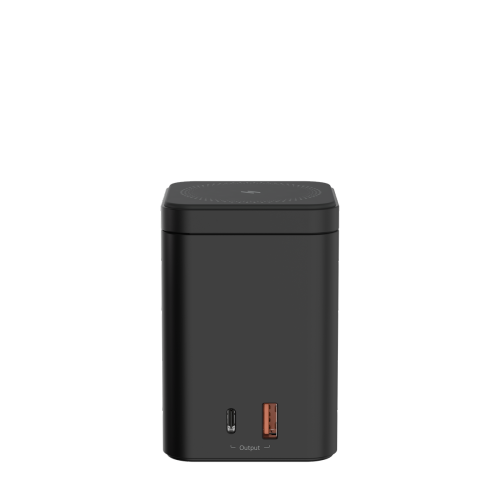 ADAM Elements Magnetic Wireless Mag 4 GaN 30W 4-in-1 Power Charging Station Foldable Stand for iPhone 12/13/14/15/16 series, Black