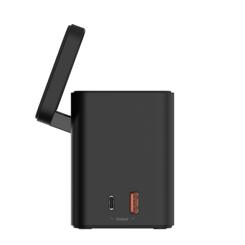 ADAM Elements Magnetic Wireless Mag 4 GaN 30W 4-in-1 Power Charging Station Foldable Stand for iPhone 12/13/14/15/16 series, Black