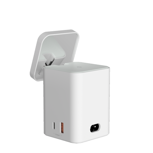 ADAM Elements Magnetic Wireless Mag 4 GaN 30W 4-in-1 Power Charging Station Foldable Stand for iPhone 12/13/14/15/16 series, White