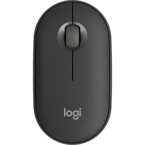 Remis à neuf Souris sans fil Bluetooth mince Pebble Mouse 2 M350s de Logitech, portative, bouton personnalisable, clics silencieux, Easy-Switch pour