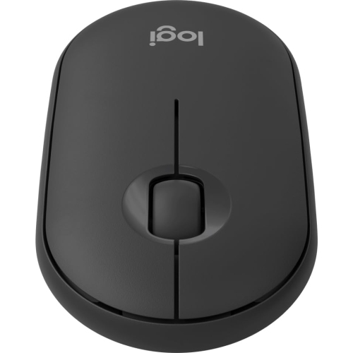 Remis à neuf Souris sans fil Bluetooth mince Pebble Mouse 2 M350s de Logitech, portative, bouton personnalisable, clics silencieux, Easy-Switch pour