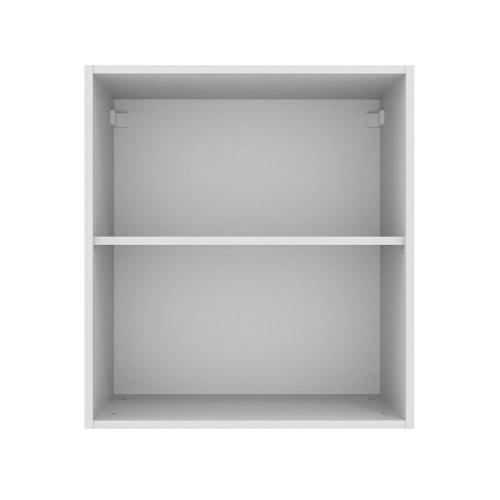 Madesa Hazel Wall Kitchen Storage Cupboard Cabinet with 1 Door and an Internal Shelf 23 Inch Wide Wooden Organization Unit for Pantry - White