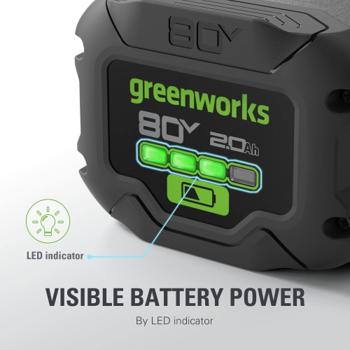 Greenworks 80V Gen II 2.0 Ah Lithium-ion Battery New Version