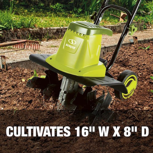 Sun Joe 13.5-Amp 16-Inch Electric Tiller/Cultivator with 6-In Wheels