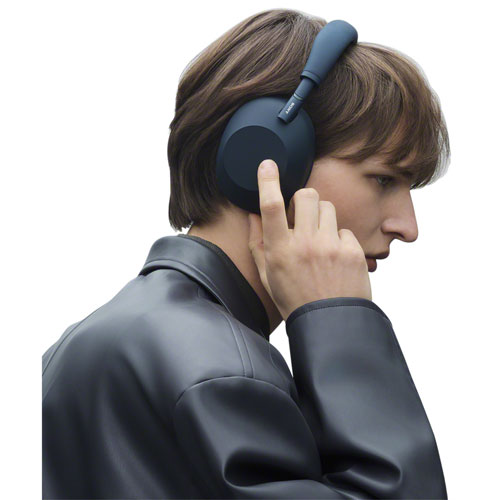 Casque d'écoute Bluetooth à suppression du bruit WH-1000XM6 de Sony - Bleu