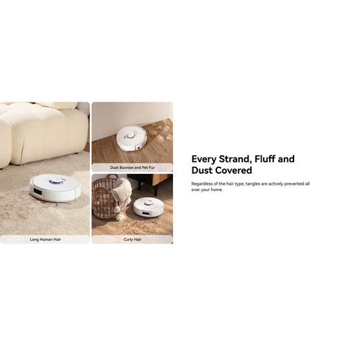 Narwal Freo Z10 Wi-Fi Connected Robot Vacuum & Mop Bundle with Mop Bonus Pack - White