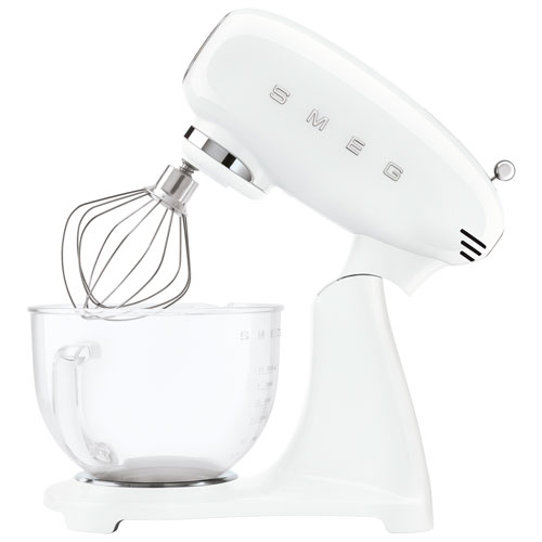 Smeg Tilt-Head Stand Mixer - 5Qt - 800-Watt - White