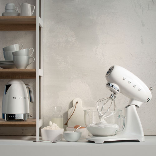 Smeg Tilt-Head Stand Mixer - 5Qt - 800-Watt - White