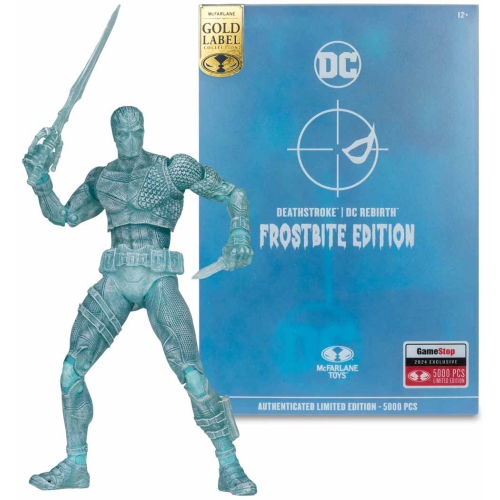 DC  Multiverse Rebirth 7 Inch Action Figure Exclusive - Deathstroke Frostbite Label In Gold