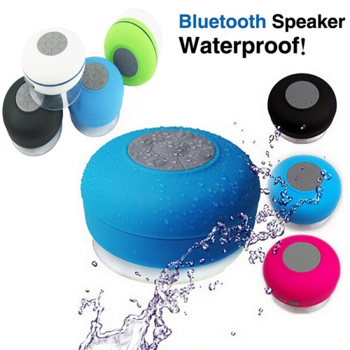 Bluetooth LED Waterproof Speaker Wireless Shower Music Stereo Handsfree Portable Black