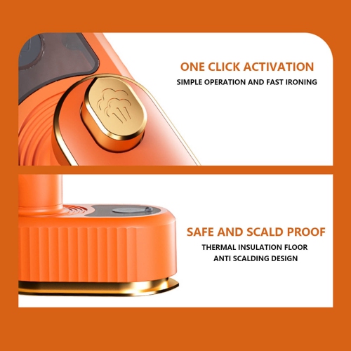 Powerful steam iron - instant heat, adjustable steam, fast wrinkle removal, non-stick soleplate, smooth ironing, suitable for all fabrics