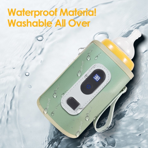 Portable Bottle Warmer, 5 Speeds Fast Baby Bottle Warmer for Travel Milk Heat Keeper Fast Baby Food Heater Milk Warmer for Outdoor