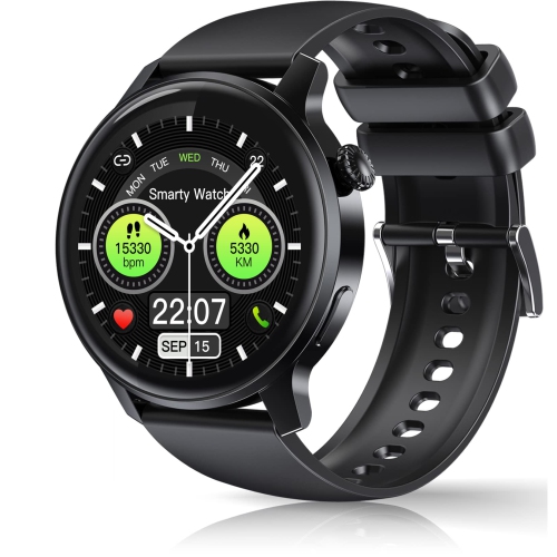 MAYCUC  Smart Watch Ip68 Waterproof, Fitness Tracker, Pedometer, Message Notification, Music Player, Compatible With Ios Android Phones