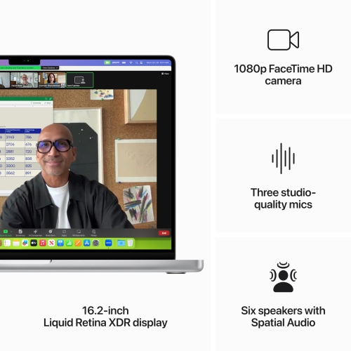 2023 Apple MacBook Pro with Apple M3 (16-Inches, 18GB RAM, 512GB SSD Storage) (QWERTY English) Silver (Renewed Premium) by APPLE - Refurbished condition - Image 5