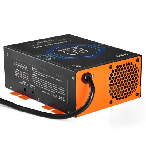 Convertisseur pour VR VEVOR de 80 A, chargeur de batterie CA à CC 12&nbsp;V pour VR de 110&nbsp;V avec chargeur intelligent à 4 étapes 13&nbsp;V à