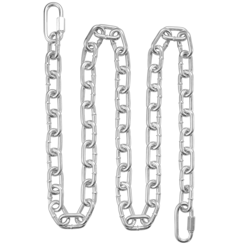 VEVOR 5/16" x 6' Proof Coil Chain,1980 lbs Safe Working Load, Zinc Plated Proof Tested Coil Chain with Two Quick Links, Galvanized Carbon Steel Link
