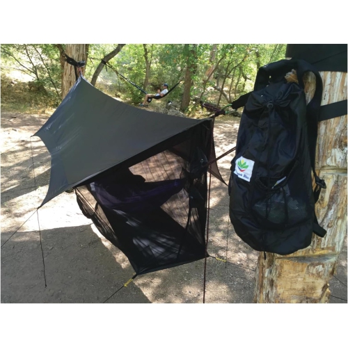 Hammock Bliss Sky Tent 2 - A Revolutionary Tent for 1 or 2 Hammocks Off The Ground - Stay Dry from The Rain, Safe from The Bugs