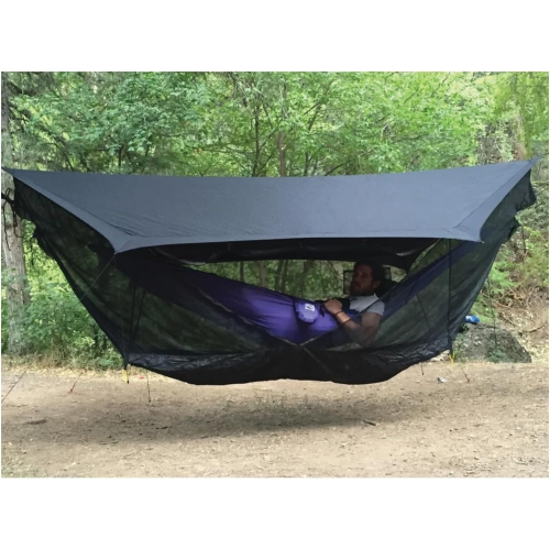 Hammock Bliss Sky Tent 2 - A Revolutionary Tent for 1 or 2 Hammocks Off The Ground - Stay Dry from The Rain, Safe from The Bugs