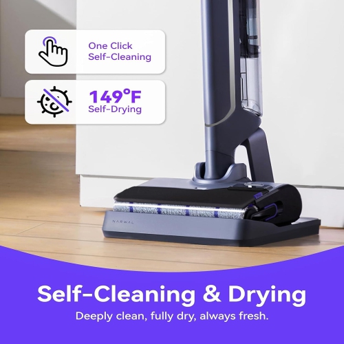NARWAL S20 Pro Cordless Vacuum Mop, Self-Cleaning Wet-Dry Cleaner for Hard Floors