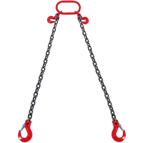 VEVOR  5/16 Inch X 6 Ft Lifting Chains \w Hooks, G80 Engine Chain Hoist Lifts, 6600 Lbs/3 Ton Lifting Sling Chains for Engine Hoist, Lift Chain \w 2